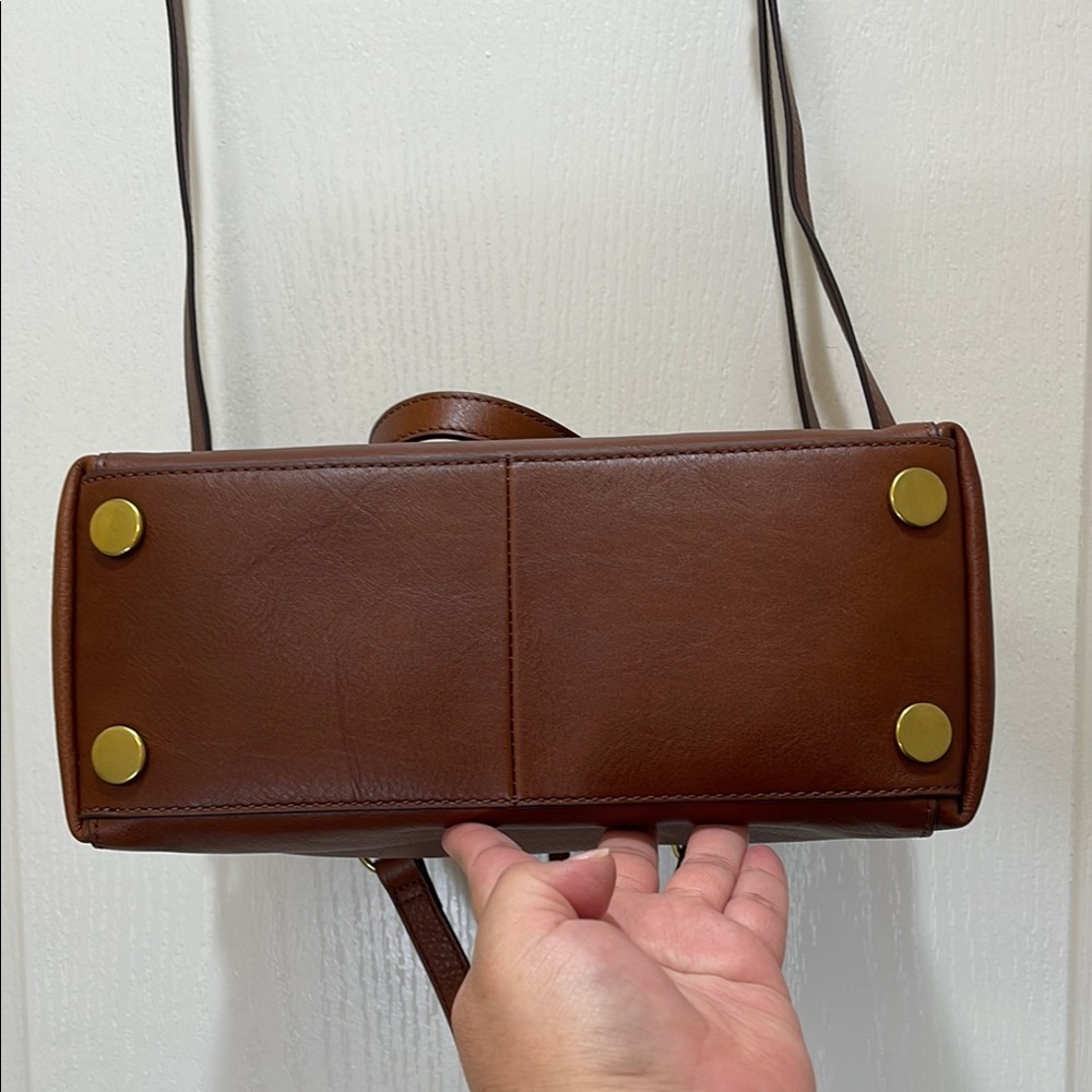 Fossil Jacqueline Brown Leather satchel - Picture 4 of 10